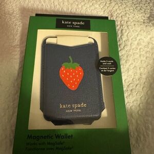 Kate Spade Blue Phone Case with Magnetic Wallet
